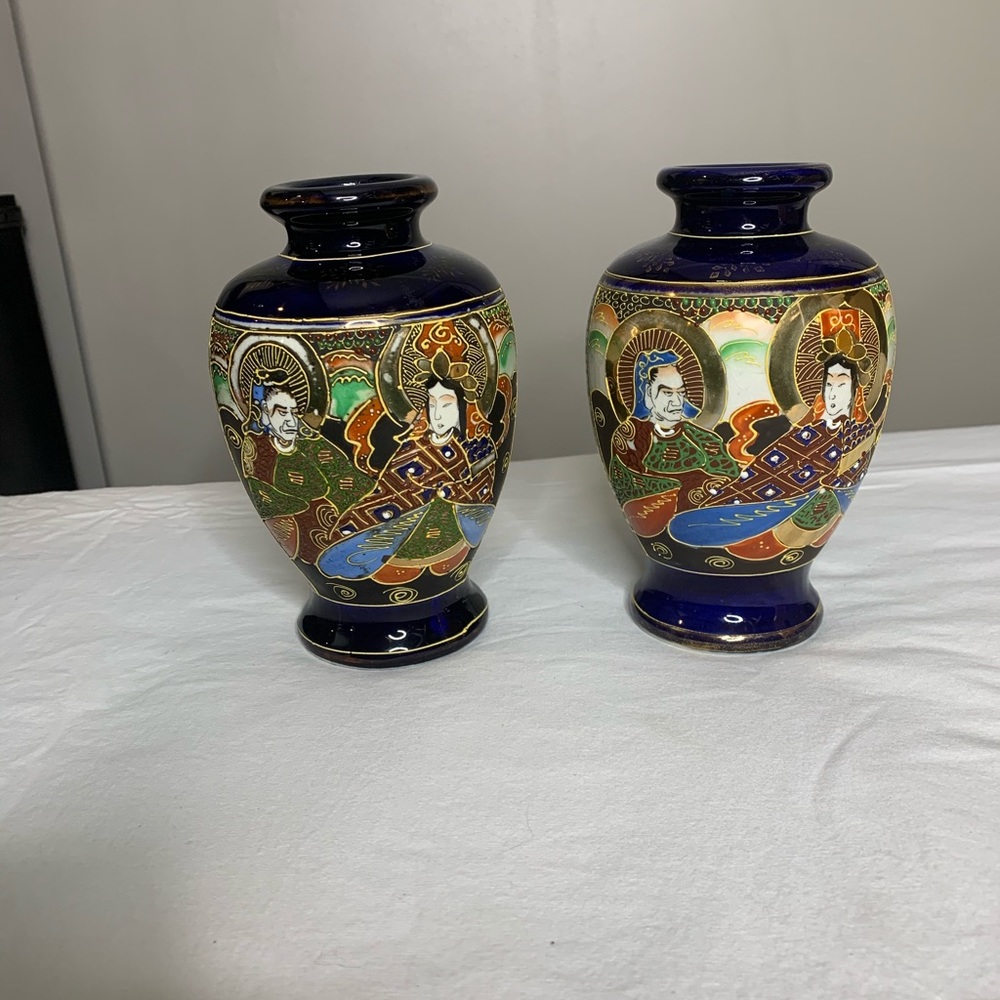 Pair of Satuma vases